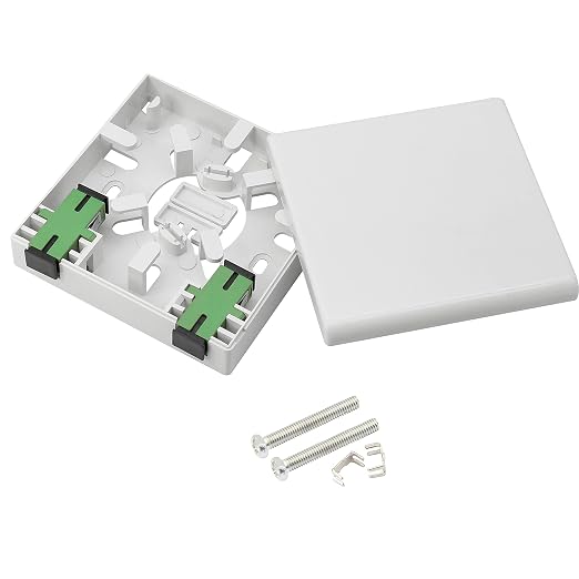 GELRHONR FTTH Fiber Panel Box Enclosure, 2 Core Fiber Optic Terminal by GELRHONR