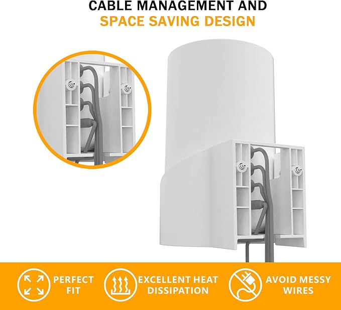 Wall Mount for TP-Link Deco X68/XE75/AXE5300 Mesh Wi-Fi 6 System, Space-Saving - Image 3