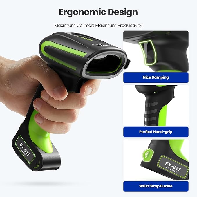 Eyoyo 2D QR Industrial Barcode Scanner - Image 9
