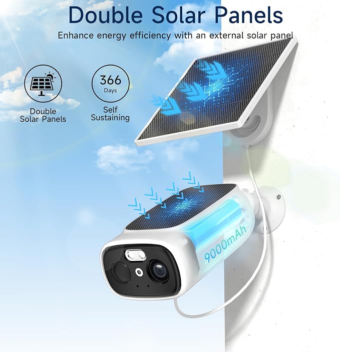 4pc 2.4G/5G Wifi Cameras for Home Security - Image 2