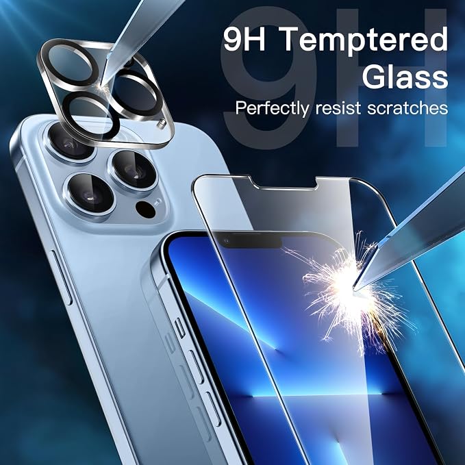 JETech Screen Protector for iPhone 13 Pro 6.1-Inch - Image 5
