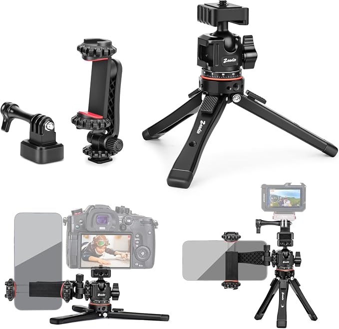 Zeadio Heavy Metal Tripod Kit: 1/4" Screw Adapter Tripod Mount by Zeadio