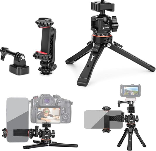 Zeadio Heavy Metal Tripod Kit: 1/4" Screw Adapter Tripod Mount by Zeadio