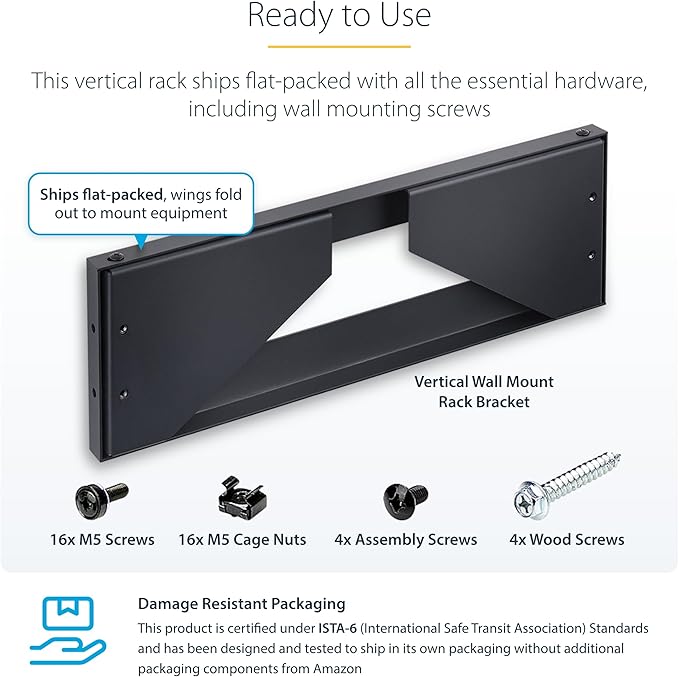 StarTech.com 4U Vertical Wall-Mount Bracket - Image 5