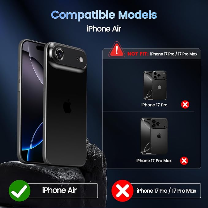 CACOE Camera Lens Protector for iPhone Air - Image 8