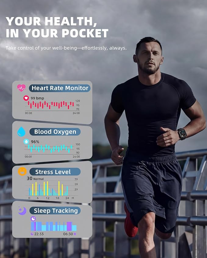 Smart Watch for Women Men, Fitness and Sleep Trackers - Image 2