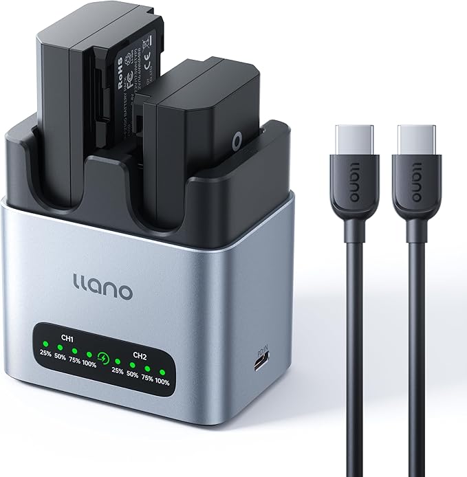 llano 2-Pack 2400mAH NP-FZ100 Battery & 20W Fast Charger Set:Dual Slot by TheHorizonofPossibility