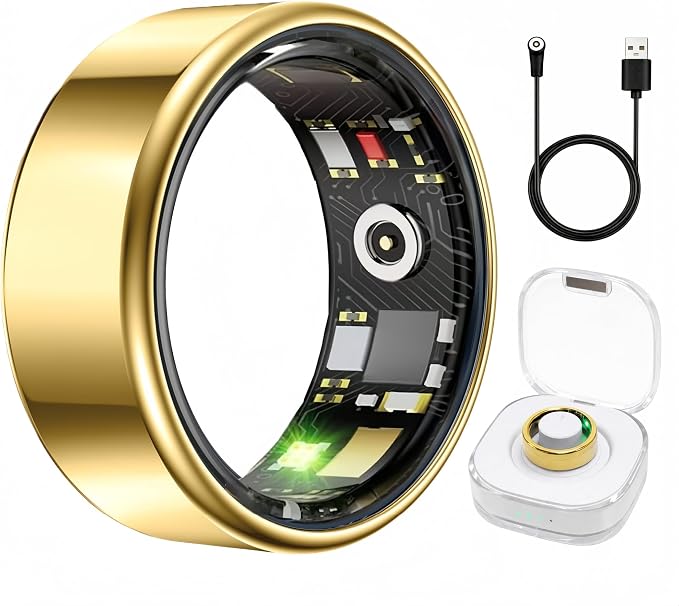 Smart Ring for Women Men, Sleep Tracking Wearable, Fitness Tracker Ring by SmartRingHealthFitness