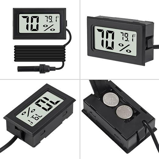 3Pcs Fahrenheit Thermometer Hygrometer Mini Digital - Image 4
