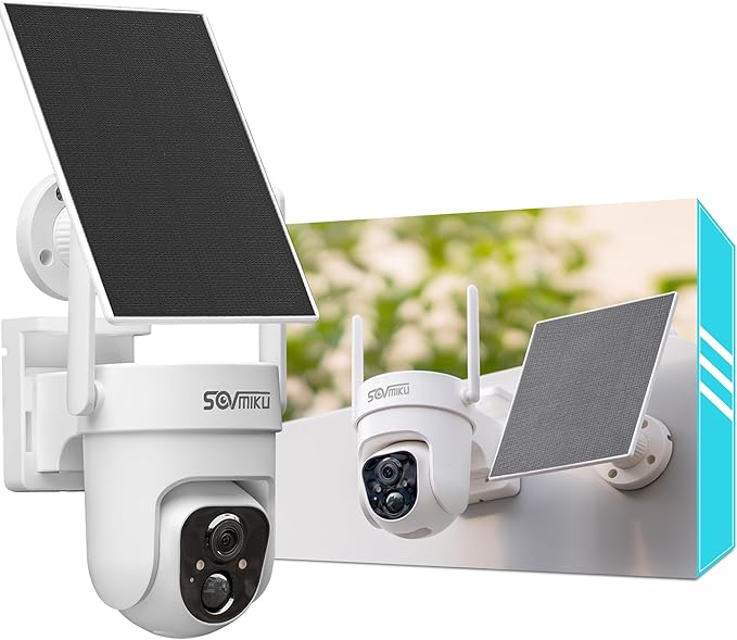 Vicohome CQ4 2K AI Solar Security Camera Wireless Outdoor, Battery Powered Cam by sovmiku