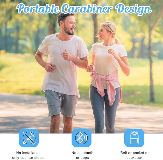Simple Pedometer for Walking, Accurate Step Tracker - Image 3