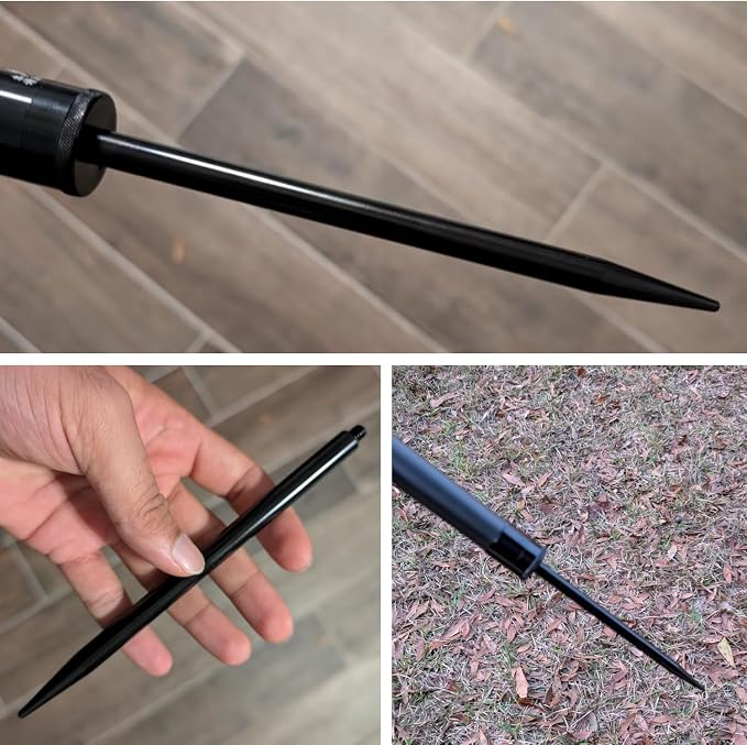 Ground Metal Spike Stake for Monopod Selfie Stick, 7 Inches Stainless Steel - Image 3