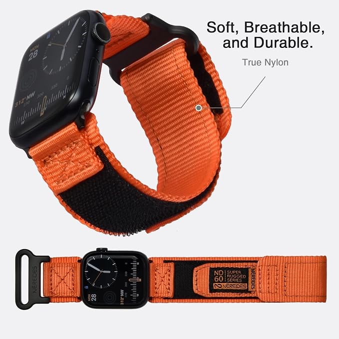Nereides Compatible with Apple Watch Band Ultra 3/2/1, Nylon Sports Strap with - Image 6