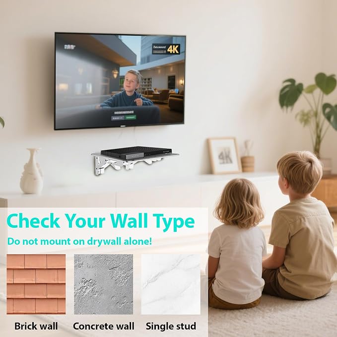 Mini Projector Shelf for Wall/Modem Shelf/Router Shelf/Router Mount/Cable Box - Image 5