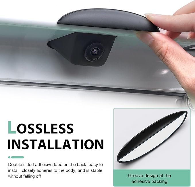Car Rear View Camera Cover, Waterproof Semi-elliptical Backup Lens Protector - Image 5