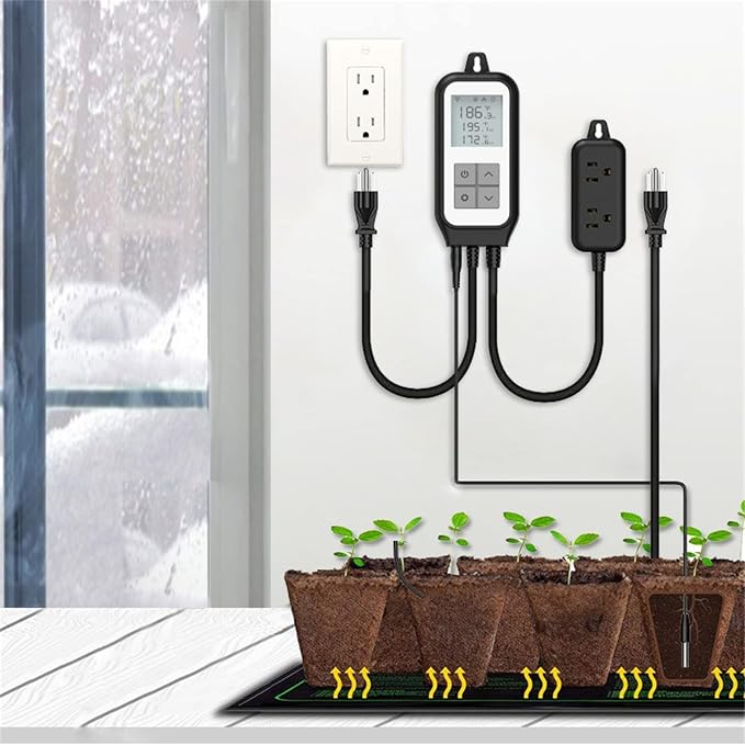 MOES Smart WiFi Cooling Heating Thermostat Outlet, Tuya Digital Temperature - Image 4