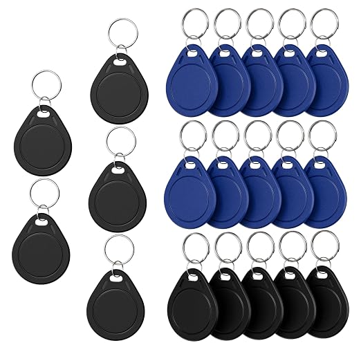 20pcs T5577 RFID Keyfobs 125khz Writable T5577 Key Fob Proximity ID Card Token by BABIQT