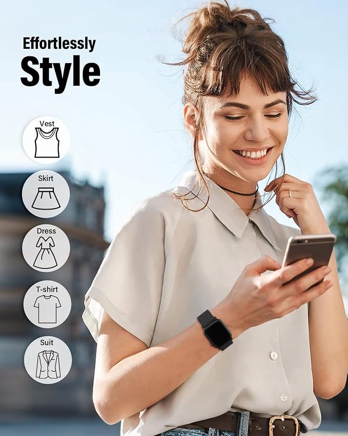 Stretchy Band Compatible with Apple Watch Bands 40mm 38mm 41mm 42mm 44mm 45mm - Image 6