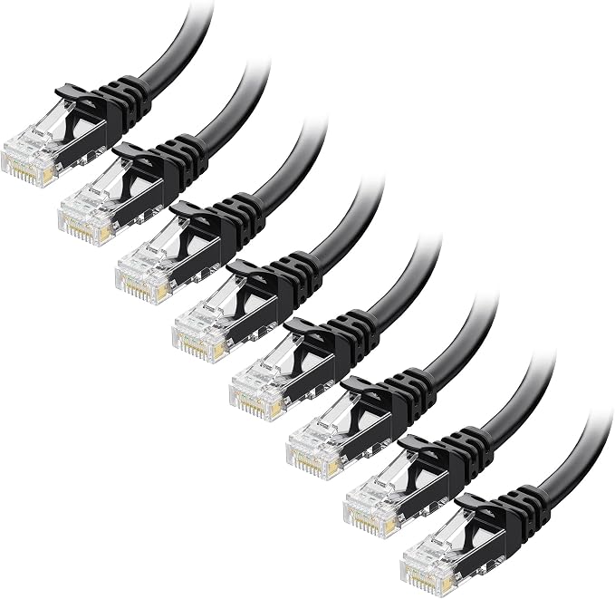 Cable Matters 1Gbps 8-Pack Snagless Cat 5e Ethernet Cable - 10ft by CableMatters
