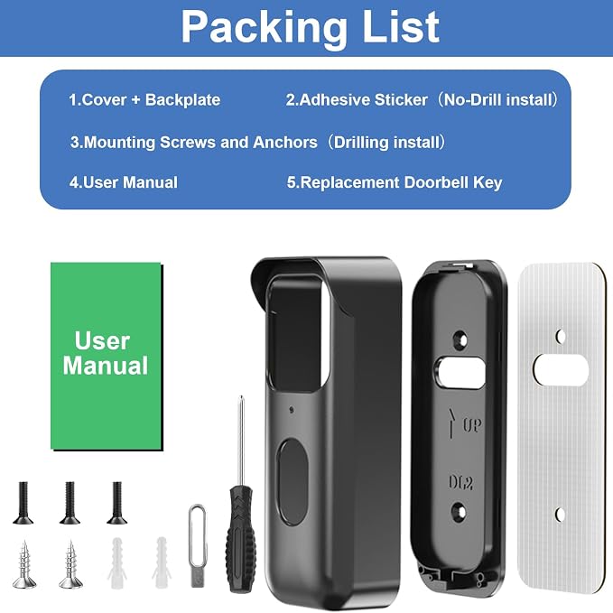 No-Drill Adhesive Doorbell Mount - Image 8