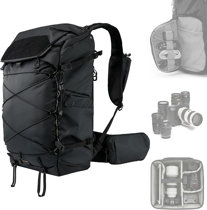 LEOFOTO 35L Camera Backpack for Photographer, Lightweight Waterproof Travel by TAKINGITFURTHER-LEOFOTO