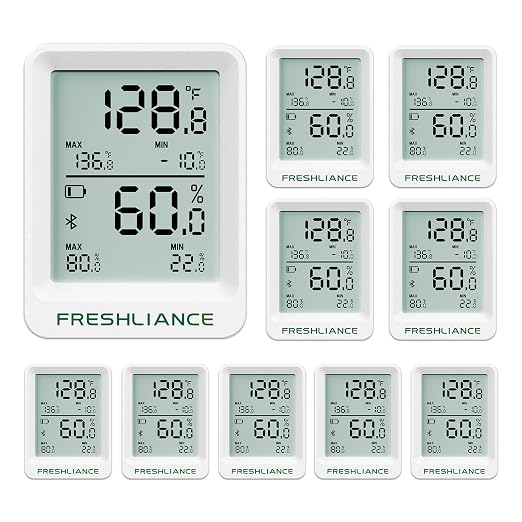 Freshliance Bluetooth Temperature Humidity Data Logger Recorder, Refrigerator by FRESHLIANCE