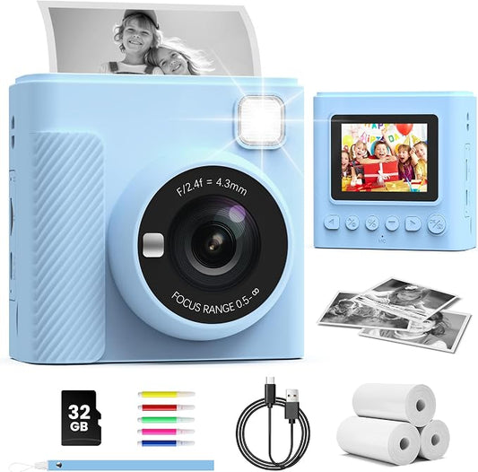 TIATUA Kids Instant Print Camera, Christmas Birthday Gifts by SpecializeinKidsCameraToys