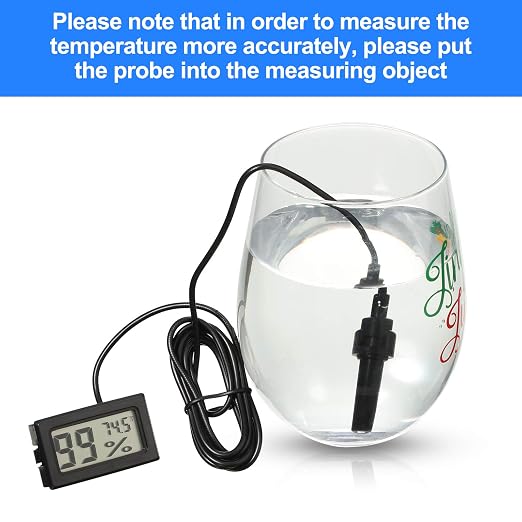 Weewooday Mini Digital Temperature Humidity Meters Gauge - Image 4
