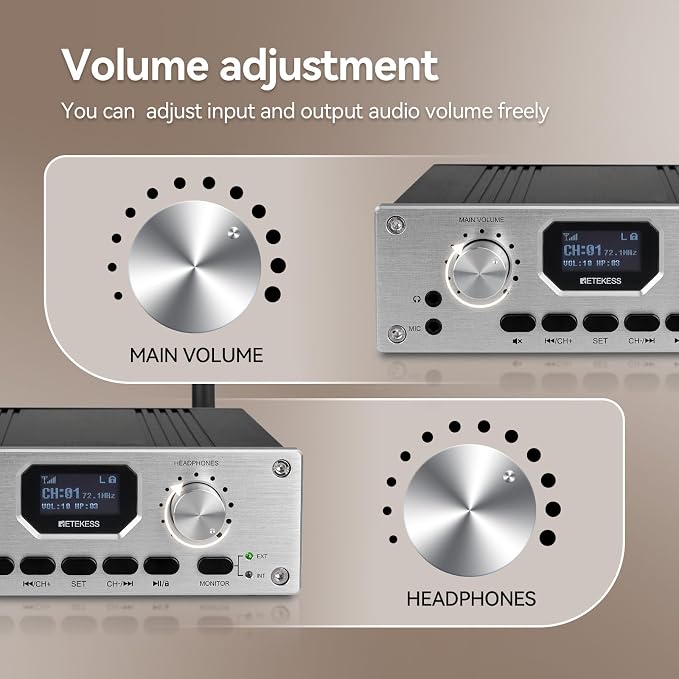 Retekess TT119 Assistive Listening System, Church Translation System, 300m/980ft - Image 4