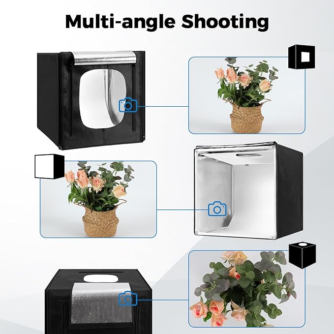 Photo Light Box, Portable 12/16/20/24/32 Inch Photo Studio LightBox, Shooting - Image 2