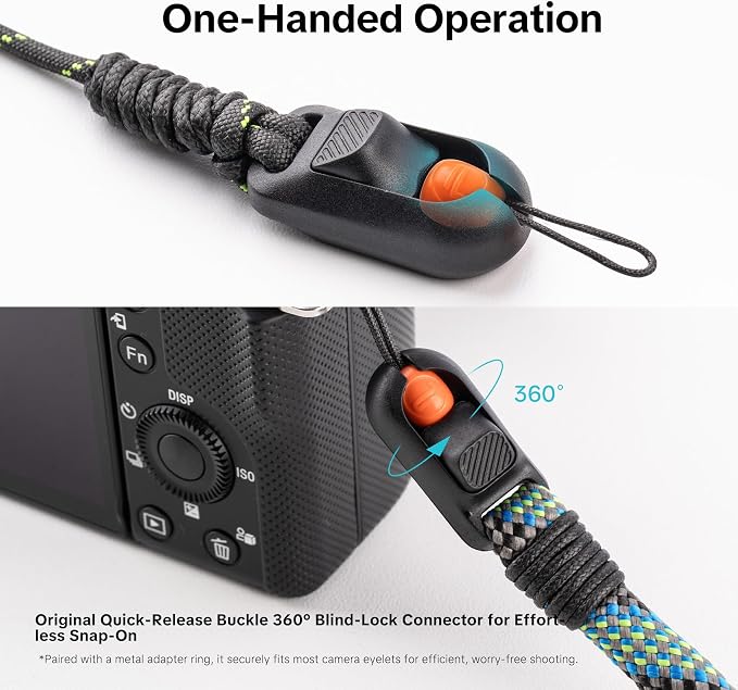 PGYTECH Camera Wrist Strap Slim Outdoor Style, Adjustable Quick Release - Image 5
