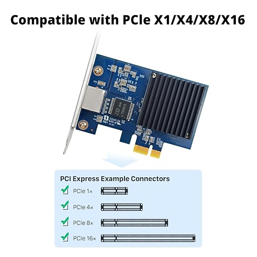 10Gtek Gen4 NIC, 10Gb/s PCIe Network Adapter, 10G CNA, 10GBASE-T PCIe Network - Image 3