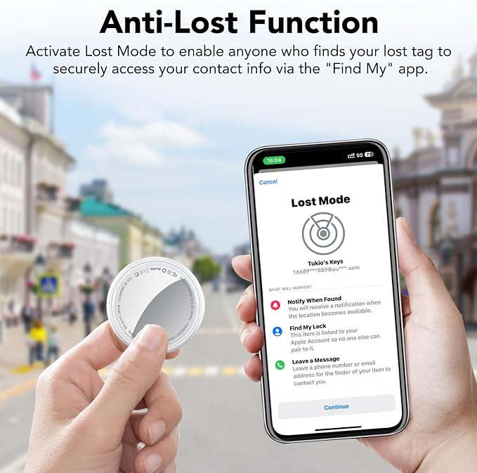 Air Tracker Tags-4 Pack, 2026 New Smart Tag Key Finder - Image 4