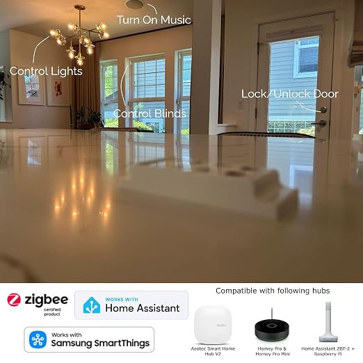 Slate Switch Zigbee 3.0 Smart Wall Button Remote, Works - Image 5