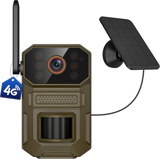4G LTE Cellular Outdoor Security Camera, 1080p by Unknown