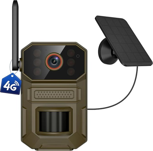 4G LTE Cellular Outdoor Security Camera, 1080p by Unknown