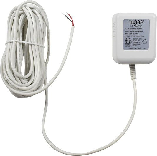HQRP C Wire Adapter 24V AC Transformer - 25 ft Cable - ETL Listed - Compatible by HQRP