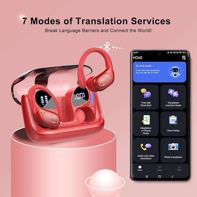 AI Translation Earbuds Real Time, 164 Language Translator Earbud 3-in-1 - Image 2