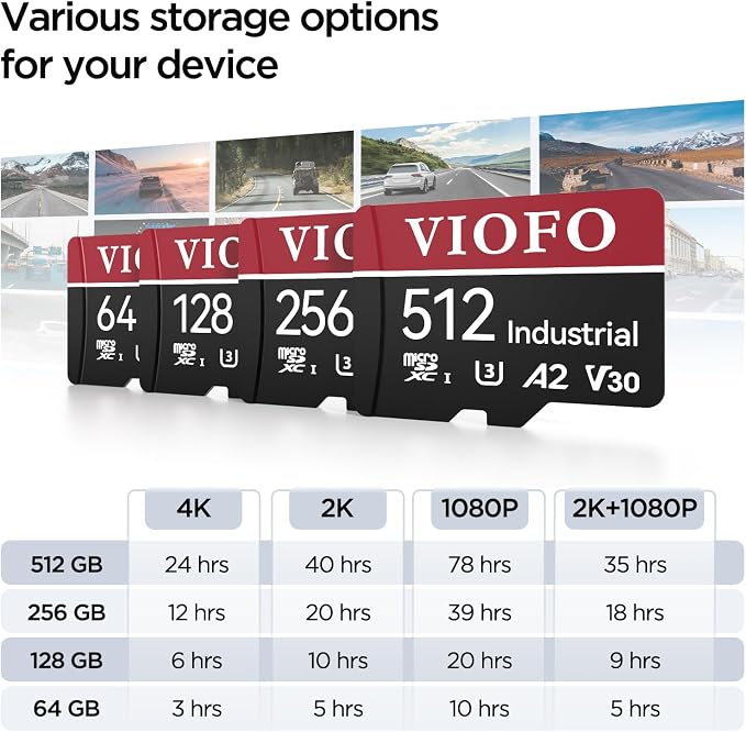VIOFO 128GB Industrial Grade High Endurance microSDXC Card - Image 4
