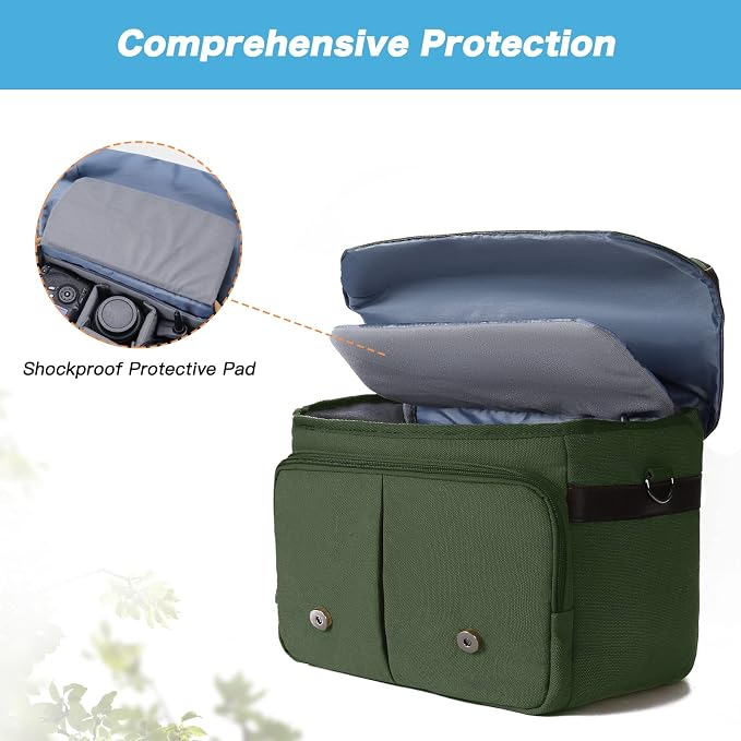 MOSISO Camera Case Crossbody Shoulder Messenger Bag, DSLR/SLR/Mirrorless - Image 7