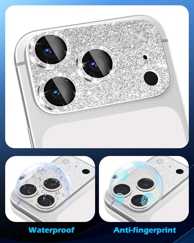 imluckies Compatible with iPhone 17 Pro Max Camera Lens Protector Bling - Image 8