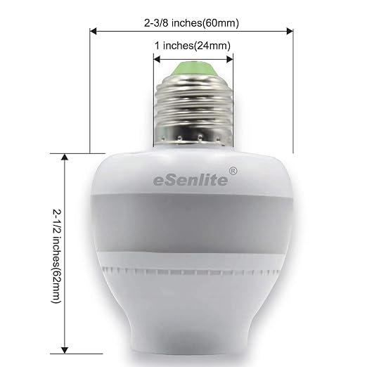 Smart Radar Motion Sensor Light Socket Adapter – E26/E27 Screw-in Add-On - Image 2