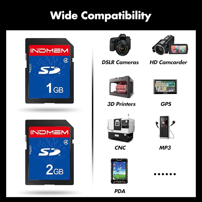 SD Card 1GB + 2GB, Class 4 Flash Memory Card 2G SLC Standard Secure Digital - Image 5