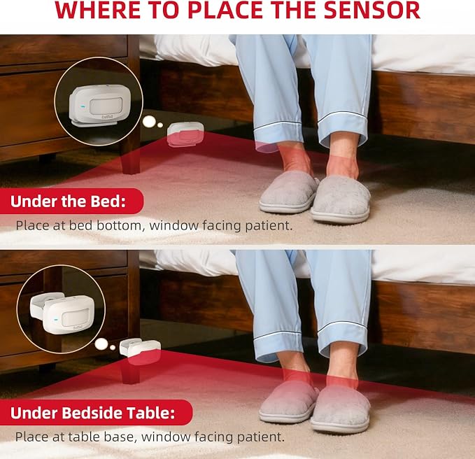 CallToU Bed Alarm for Elderly Adults Sensor Alarm and Fall Prevention for - Image 5