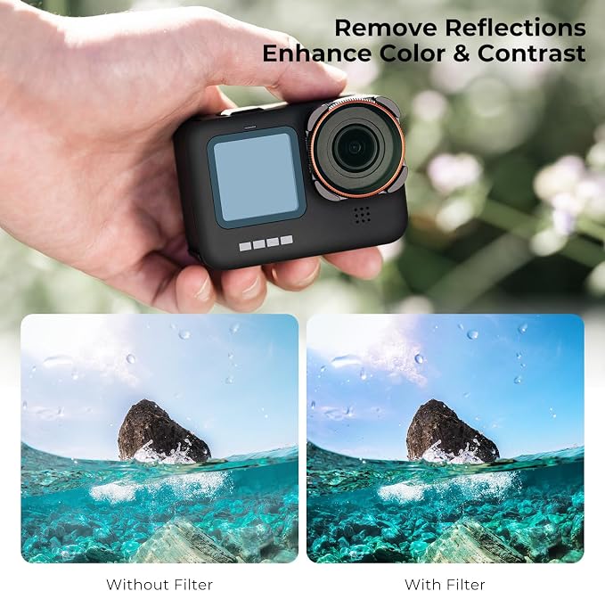K&F Concept 4-Pack Lens Filter ND8 ND16 ND32 CPL Compatible - Image 4