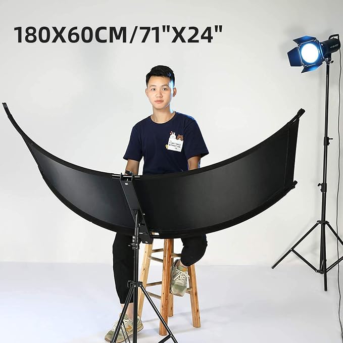 Curved Reflector, 71x24 Clamshell Light Reflector Kit - Image 6