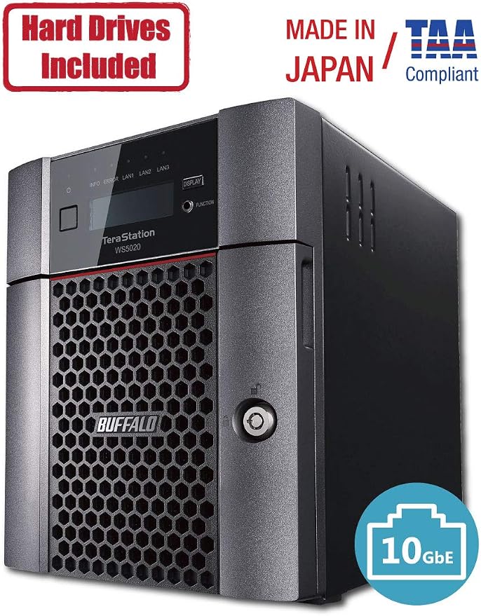 BUFFALO TeraStation WS5420DN 4-Bay Windows Server IoT 2025 Desktop NAS 32TB - Image 3