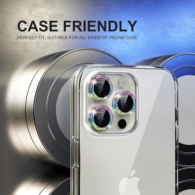 Choiche Compatible for iPhone 15 Pro/iPhone 15 Pro Max Camera Lens Protector - Image 4
