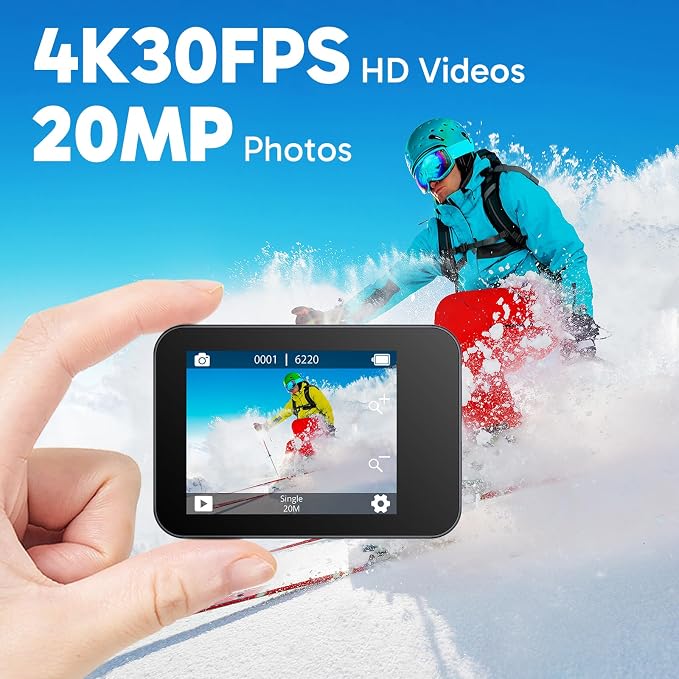 AKASO V50X Native 4K30fps WiFi Action Camera - Image 2