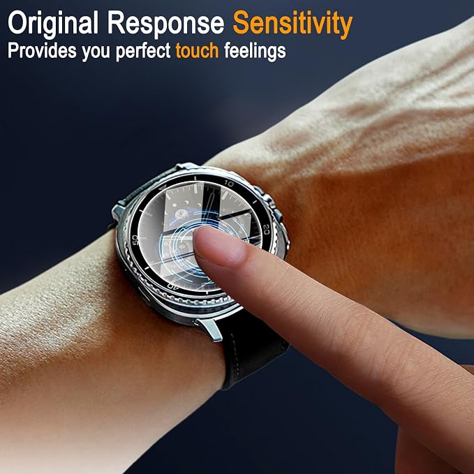 SiHPuoy 4 Pack for Samsung Galaxy Watch 8 Classic 46mm Screen Protector - Image 4